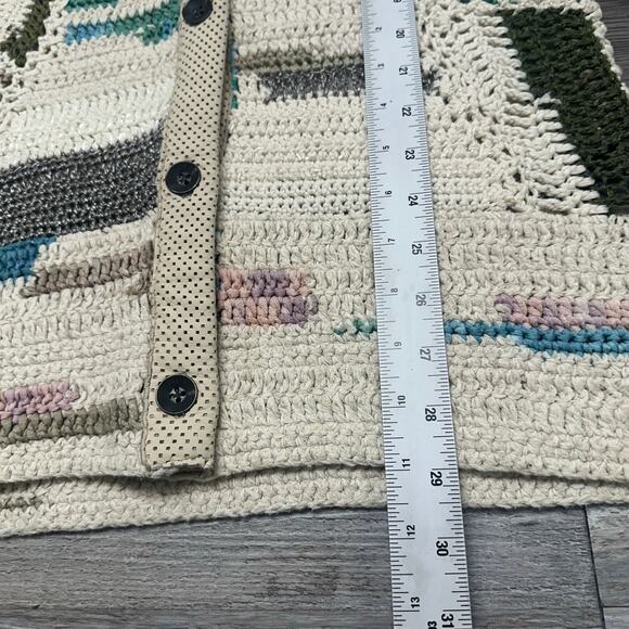 Rag & Bone Womens‎ S Abstract Knit Bamboo Alpaca Blend Hearst Cardigan Sweater - Picture 7 of 9